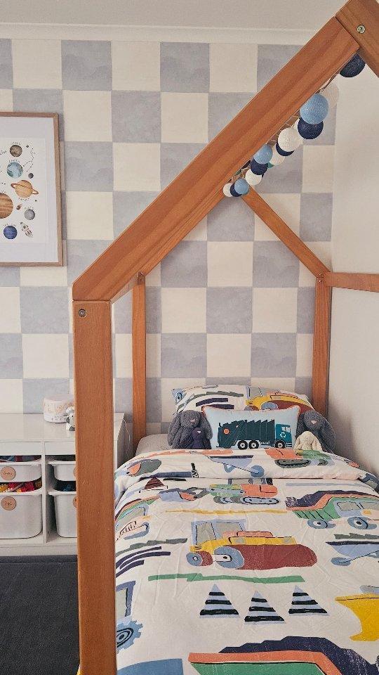 Seeing our clients faces light up when we handover their brand new space is so fulfilling, definitely the best part of the job and when it's my very own uber critical 3 year old, it means the world 🥰💙

#newbedroom #bedroomdesign #interiordesigner #bedroomfurniture #wallpaper #design #sunshinecoastdesigner #happytoddlerhappylife