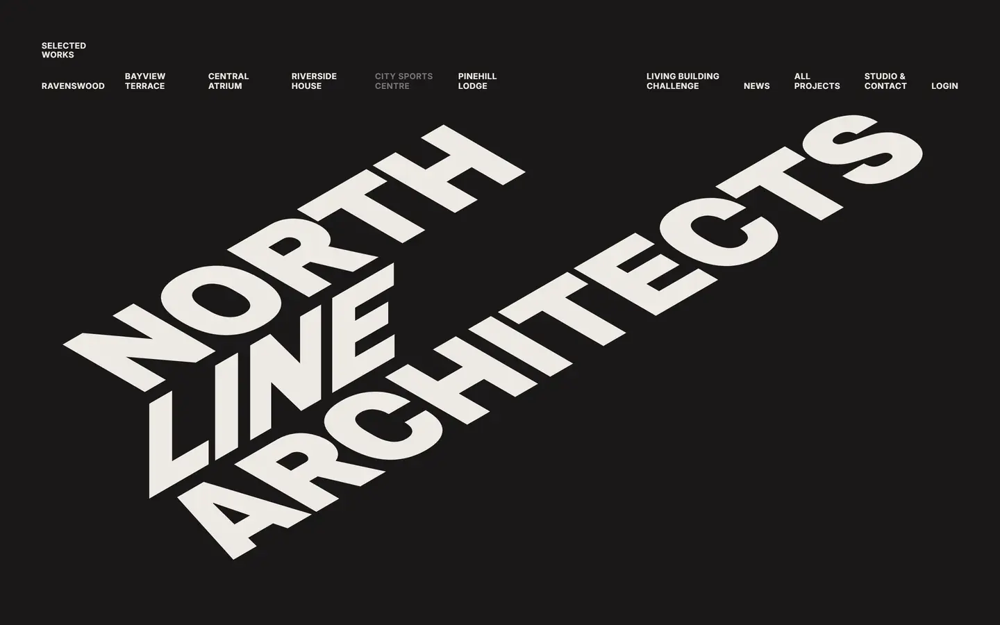 North — dark portfolio design