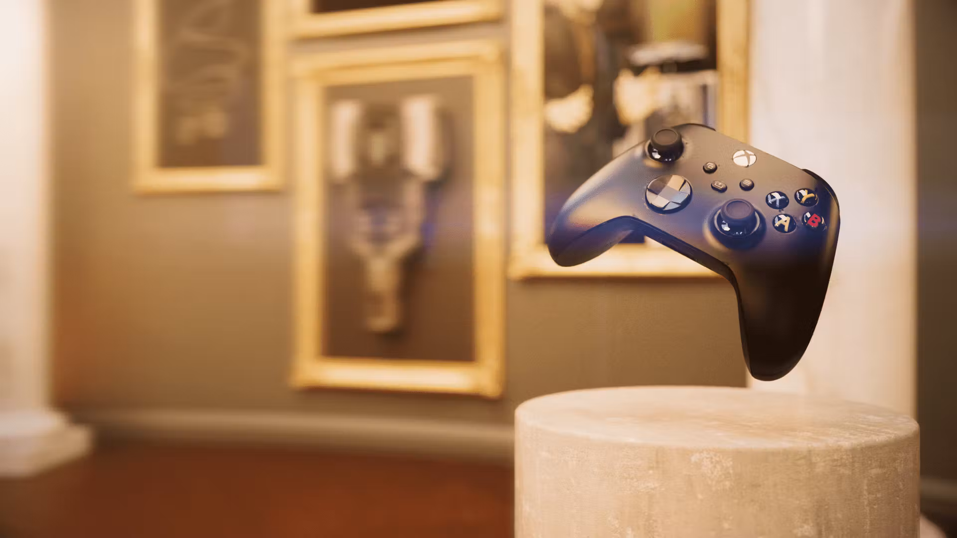 Northgate controller floating in a museum.